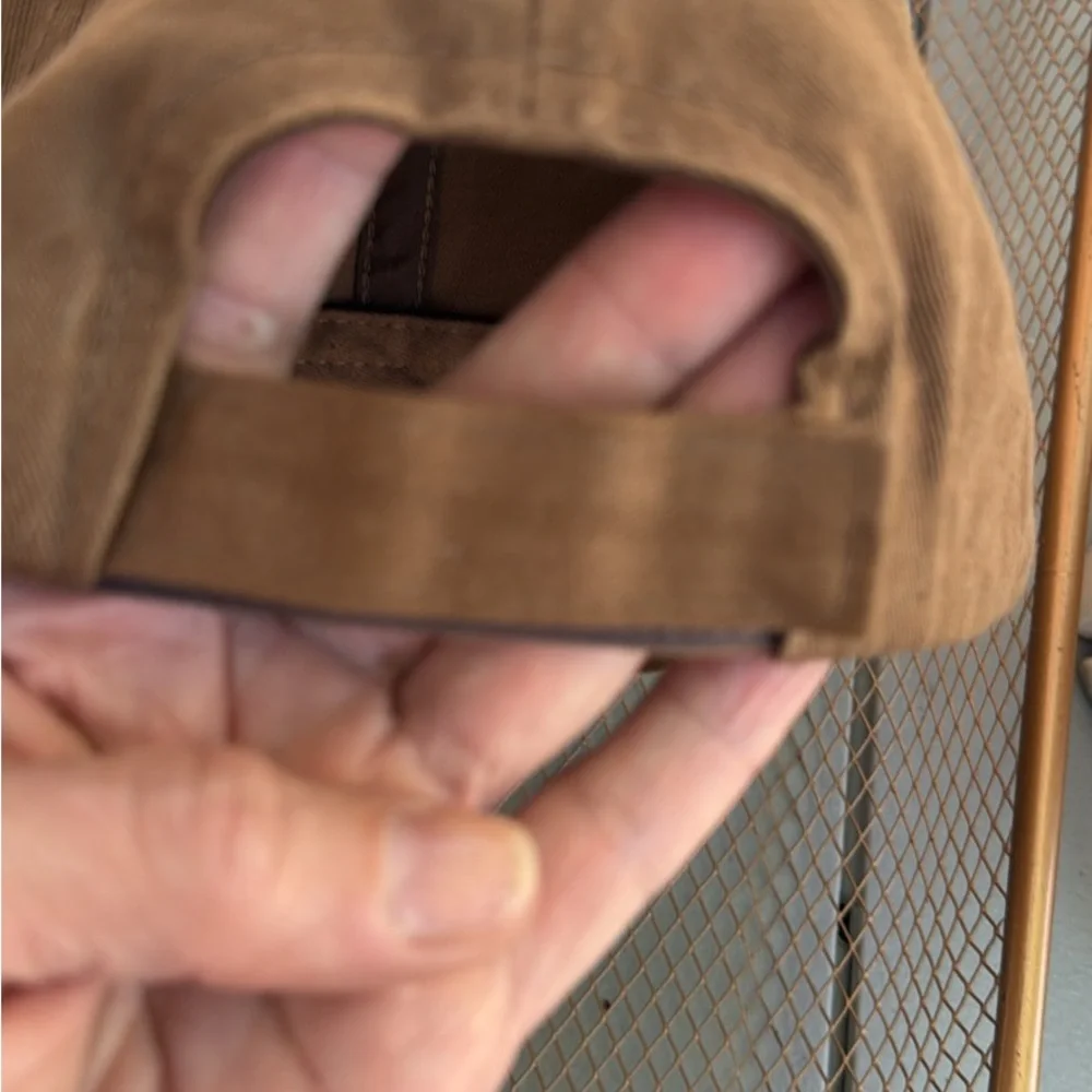 Brown Women's Cap with Leopard Sequin Cross - Picture 3 of 4